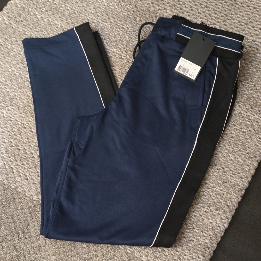 The Kooples Dark Blue Joggers with Black Accents